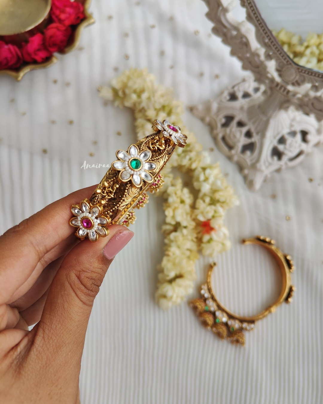Antique jhumka bangles