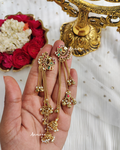 Peacock Kashmiri earrings