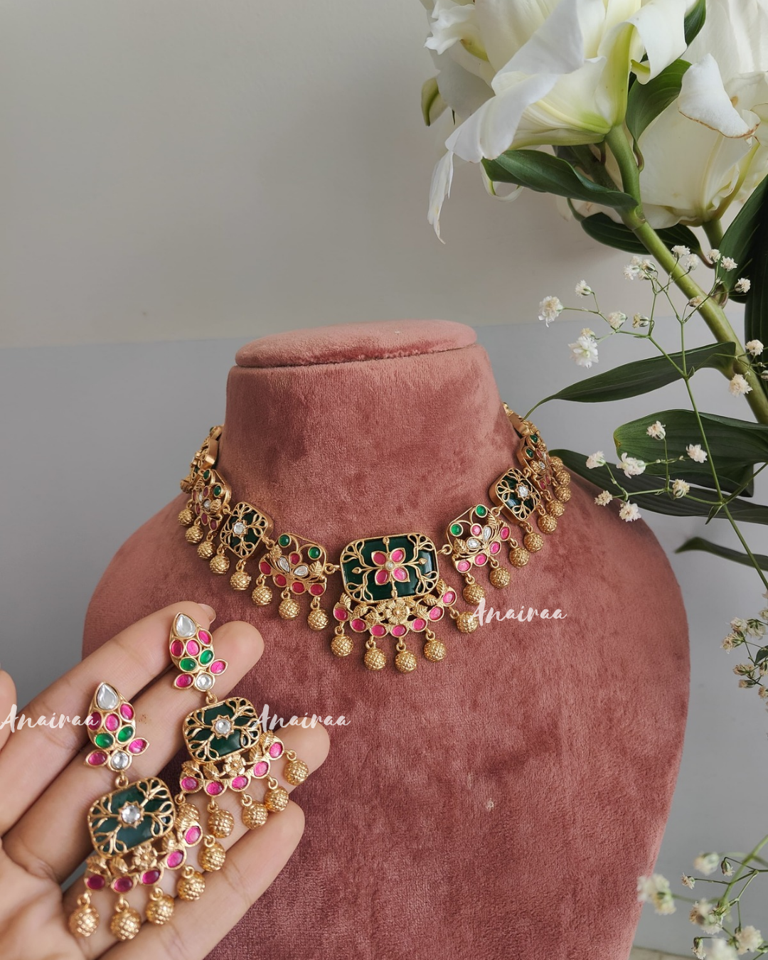 Kadi kundan choker set