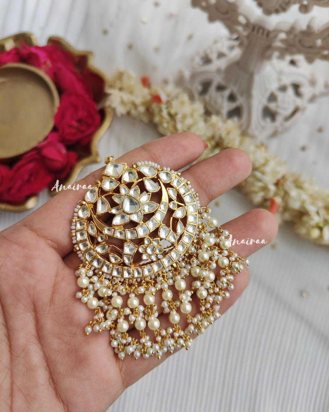 Paachi kundan maangtikka