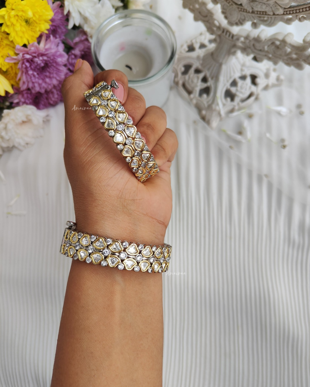 Polki openable Bangles