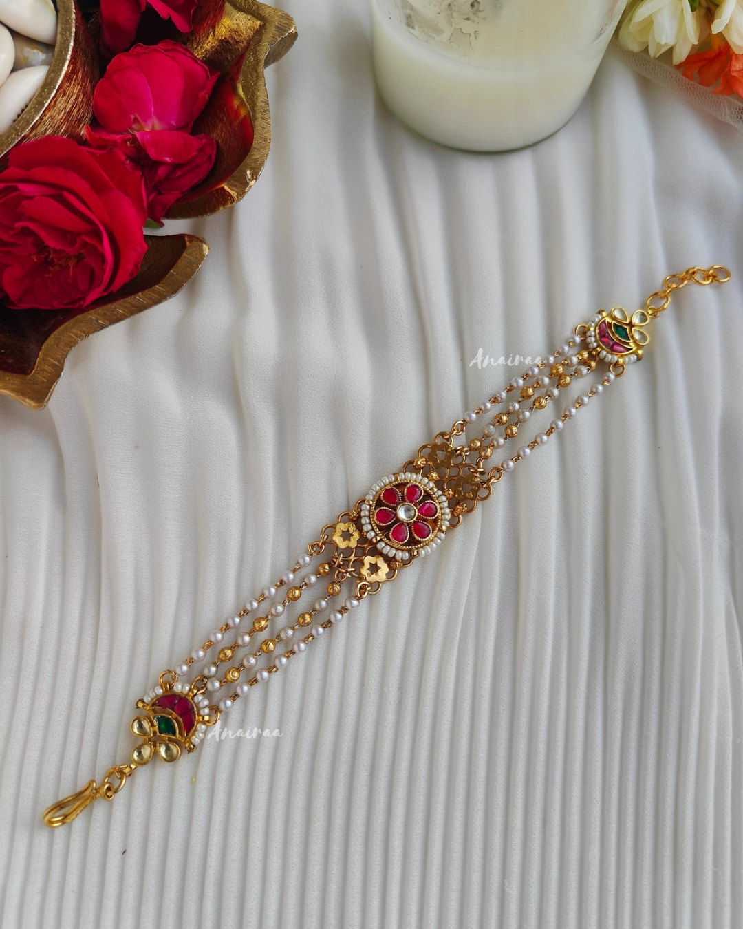 Antique kundan bracelet