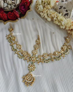 Paachi Kundan bridal mathapatti