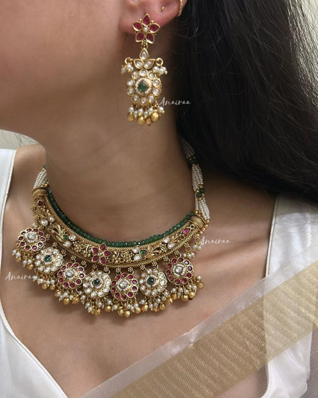 Aadhvita Antique Hasli set