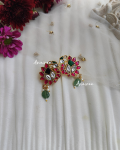Jadau peacock earrings