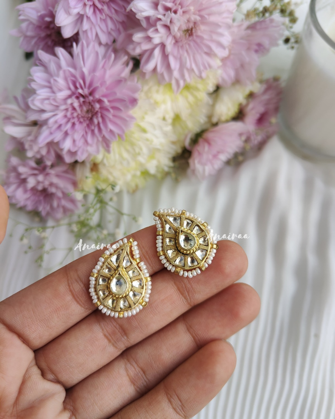 Paachi kundan studs