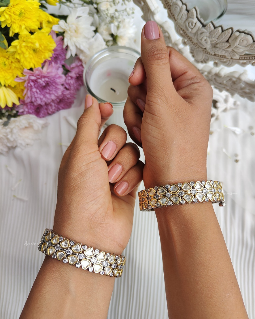 Polki openable Bangles