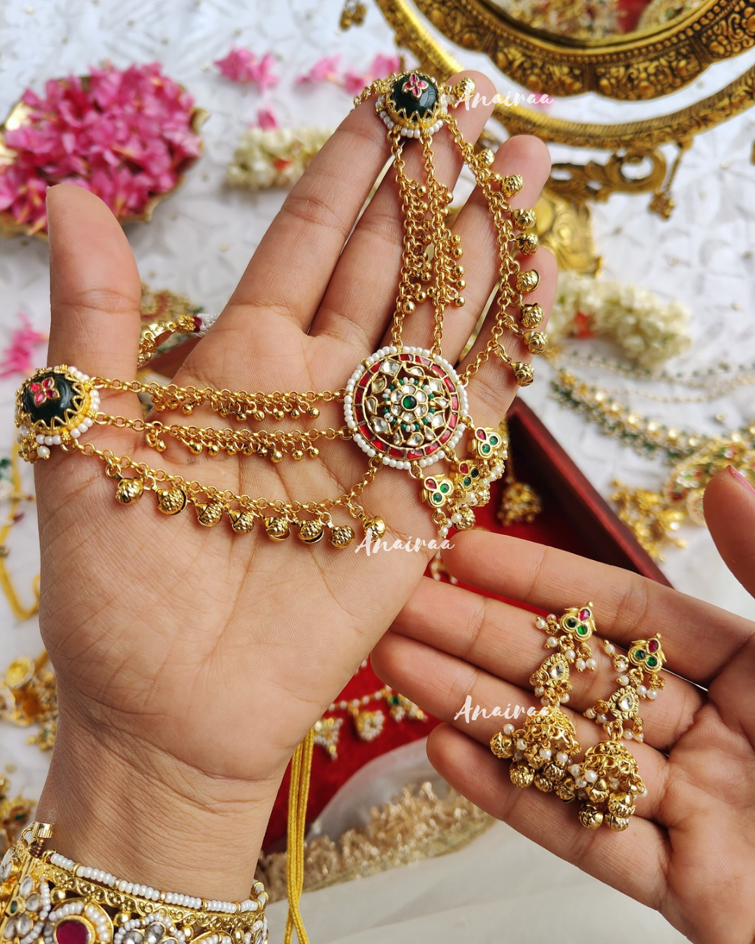 Divya paachi kundan choker set