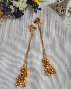 Kashmiri brass earrings