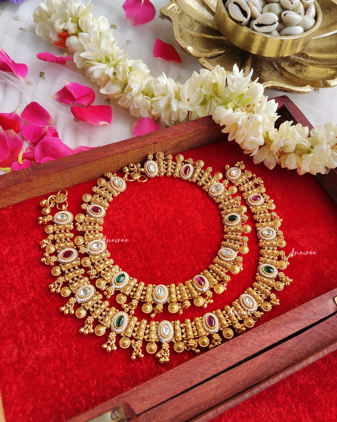Antique Kundan anklets/payal