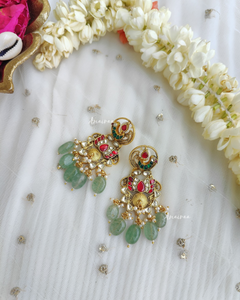 Paachi kundan antique chandbalis