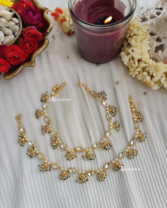 Kundan anklets