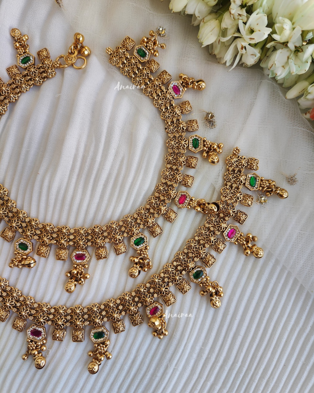 Antique kundan anklet\payal