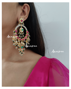 Paachi kundan earrings