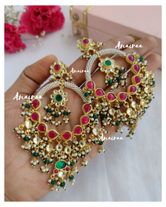 Paachi kundan earrings