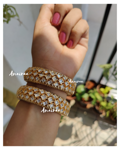 Polki openable bangles