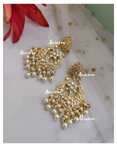 Polki chandbalis earrings