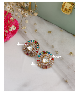 Polki navratan studs