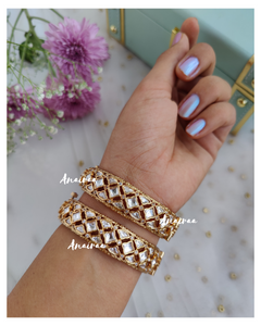 Polki openable bangles