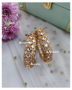 Polki openable bangles