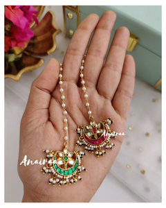 Small Paachi kundan mangtikka