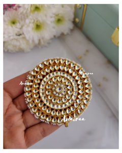 Paachi kundan hair accessory