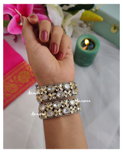 Polki openable bangles