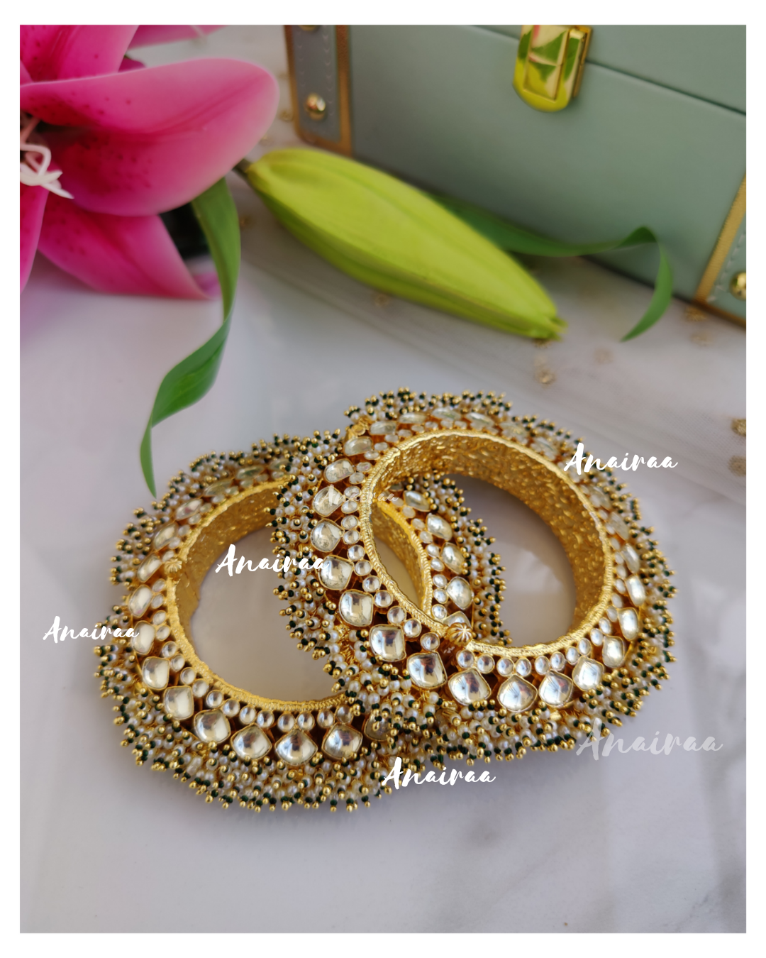 Kundan 2025 bridal bangles