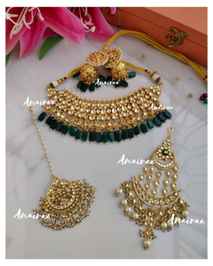 Sana kundan bridal set