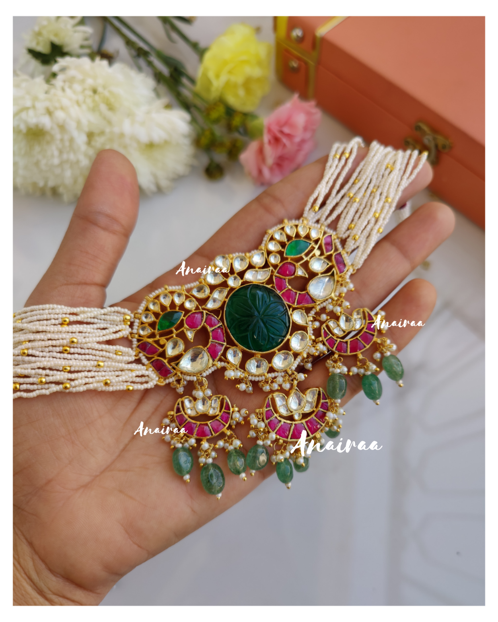 Paachi kundan choker set