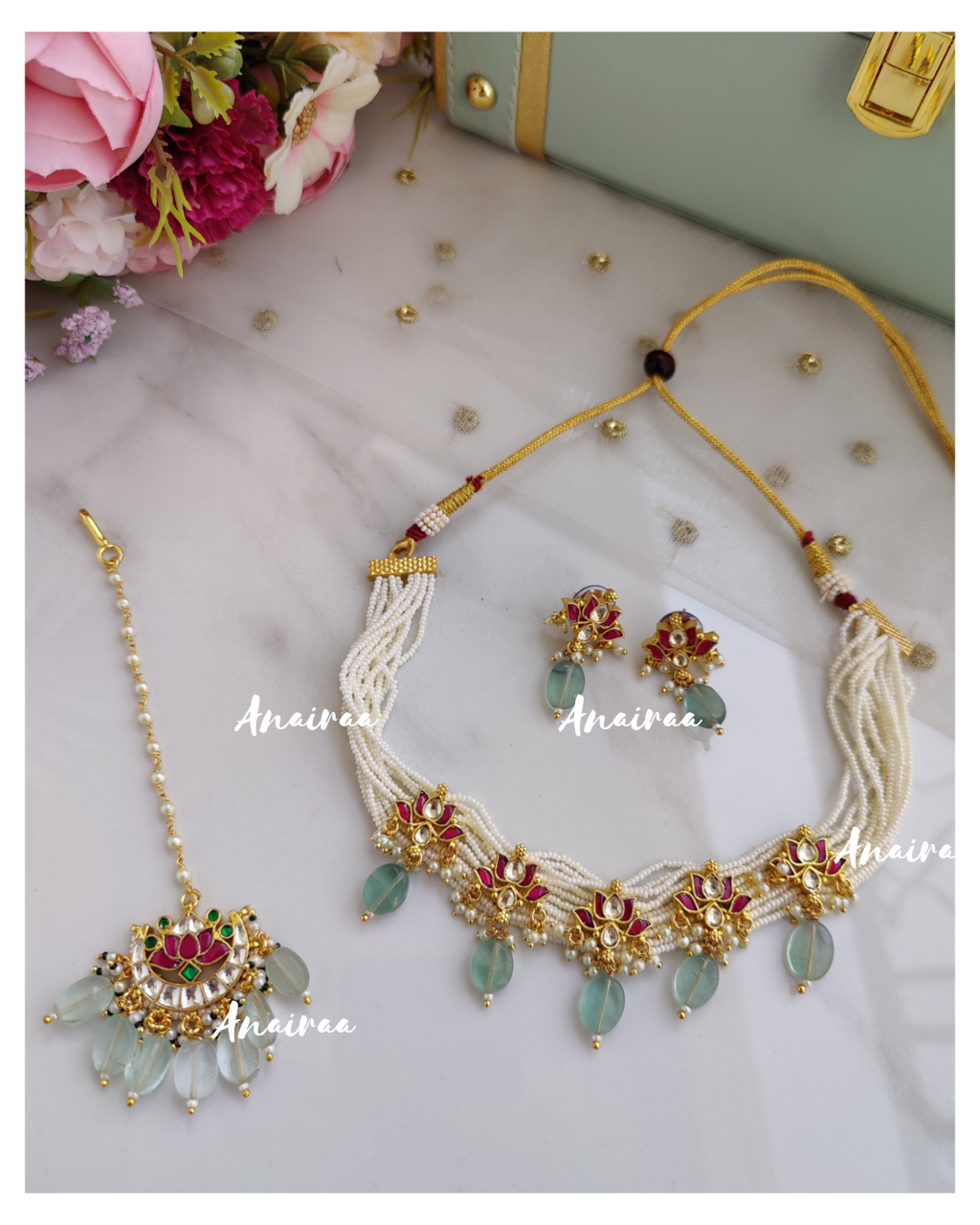 Paachi kundan choker set