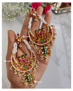 Paachi kundan chandbalis