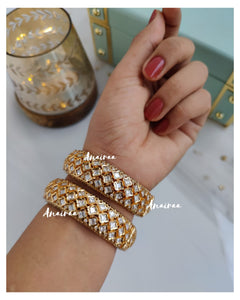 Polki openable bangles