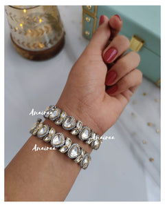 Polki openable bangles