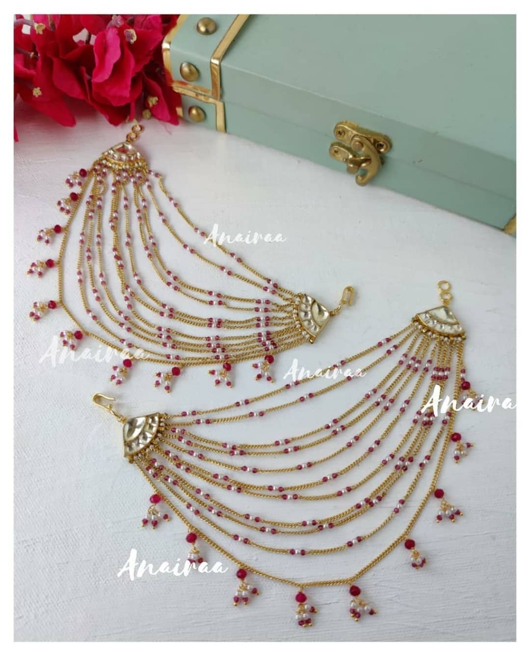 Kundan earchains