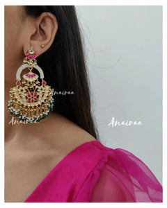 Paachi kundan earrings