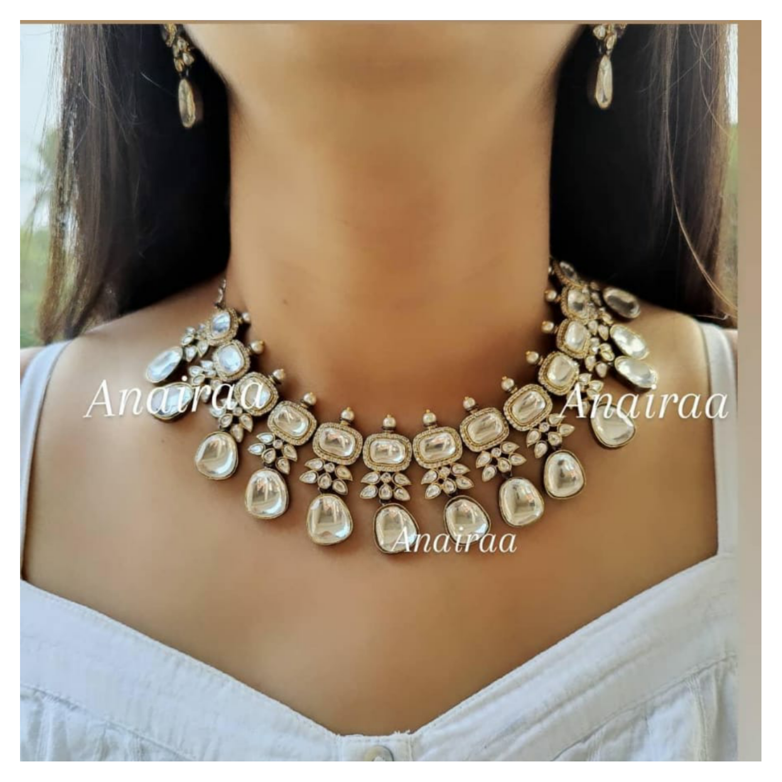 Polki necklace set (Dispatch time - 2-3 weeks)